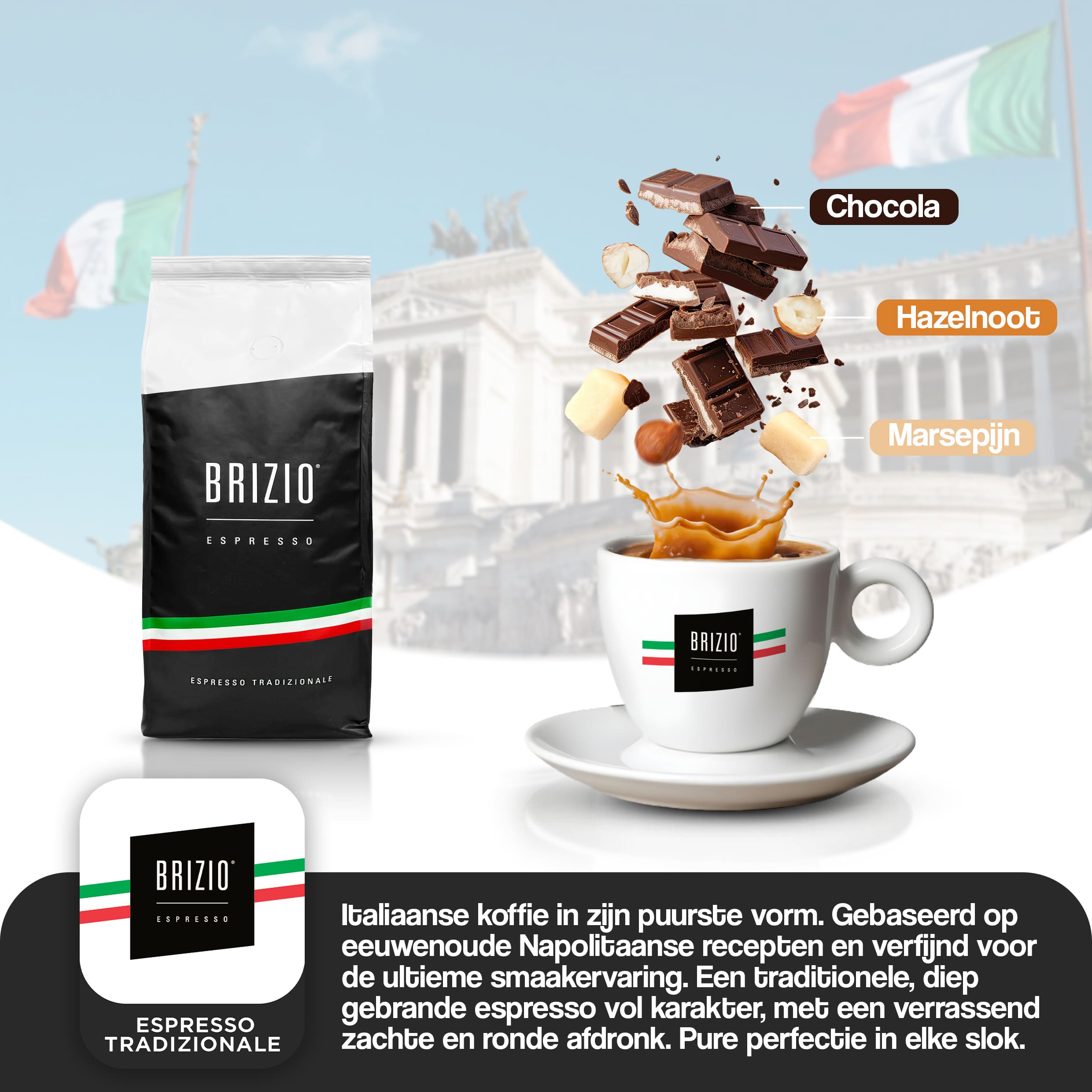 Brizio Espresso Bundle - Komplettes Kaffee-Set
