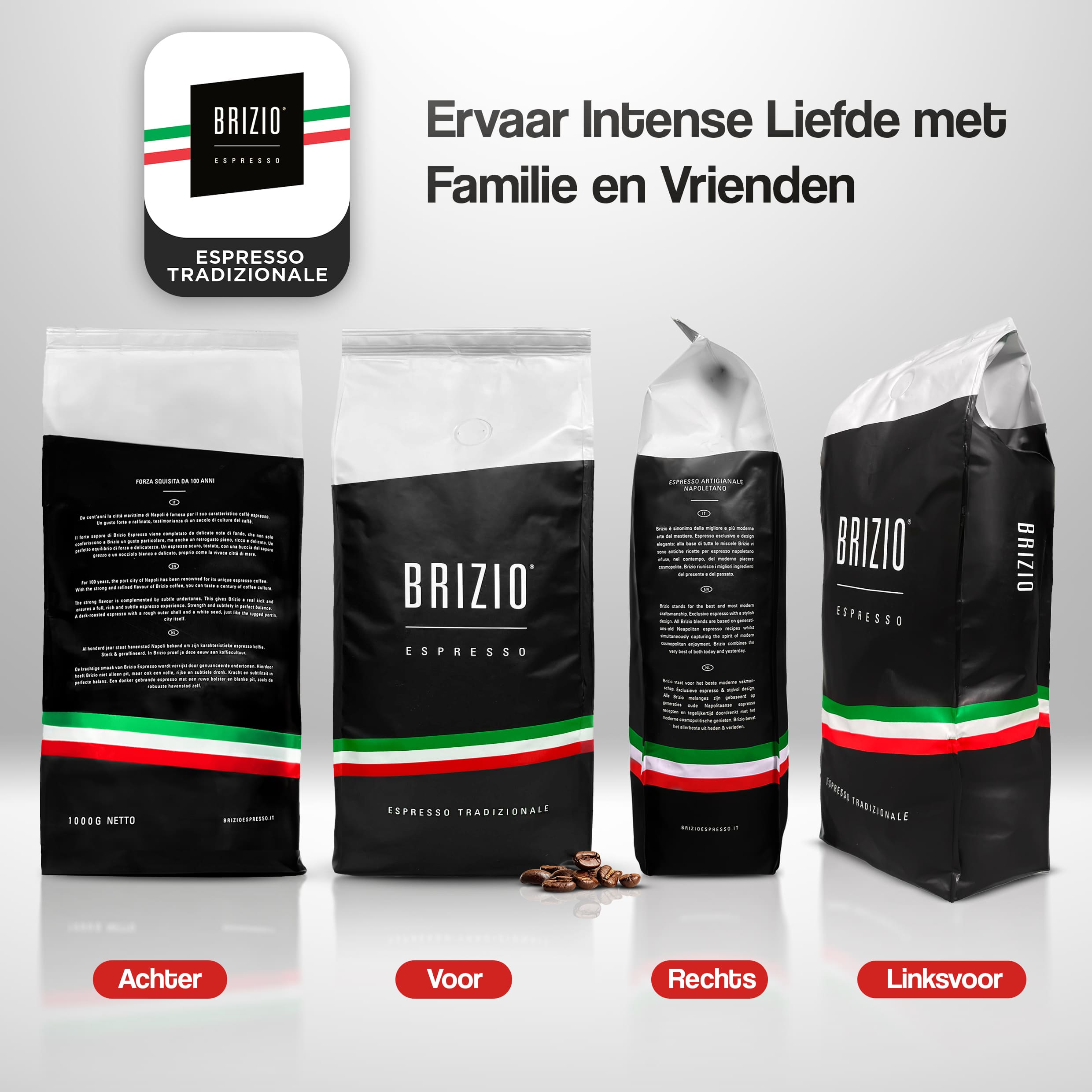 Brizio Espresso Bundle - Komplettes Kaffee-Set
