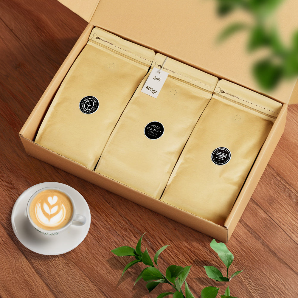 Bio Kaffeepaket - 3x250g Nachhaltige Kaffeebohnen